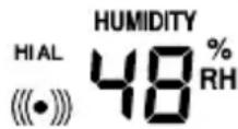 LA CROSSE TECHNOLOGY WS1610IT - Set the Outdoor temperature alarm value (High or Low alarm value): - 1
