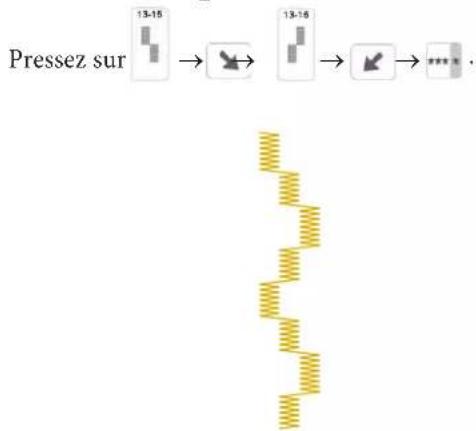graph LR A["Pressez sur"] --> B["13-15"] B --> C["2"] C --> D["13-16"] D --> E["3"] E --> F["4"] F --> G["..."]