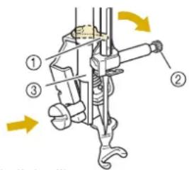BABY LOCK Solaris Vision - Remove the presser foot holder. (page 64) - 2
