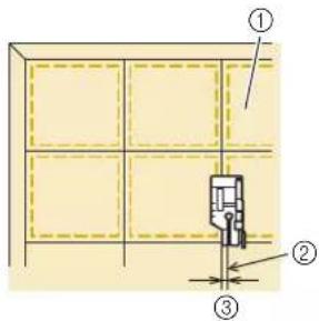 BABY LOCK Solaris Vision - Surpiqûre sur la courtepointe), 1/8" - 1