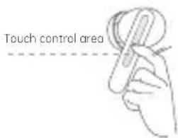 Touch control area