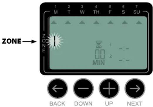 RAIN BIRD ST8Wifi - Sélection d'une zone - 2