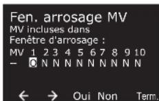 RAIN BIRD ESPLXIVM - Paramétrer une fenêtre d'arrosage MV - 13
