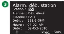 RAIN BIRD ESPLXIVM - Alarmes de débit des stations - 5
