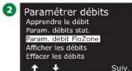RAIN BIRD ESPLXIVM - Paramétrer les débits FloZone - 4
