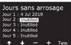 RAIN BIRD ESPLXIVM - Jours sans arrosage - 9
