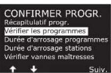 RAIN BIRD ESPLXIVM - Vérifier les programmes - 6