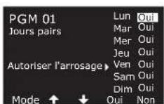 RAIN BIRD ESPLXIVM - Personnalisé, Jours pairs, Jours impairs, Impairs hors 31 - 7