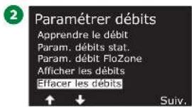 RAIN BIRD ESPLXIVM - Effacer les débits - 4