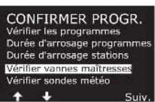 RAIN BIRD ESPLXIVM - Vérifier les vannes maîtresses - 6