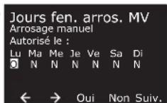 RAIN BIRD ESPLXIVM - Paramétrer une fenêtre d'arrosage MV - 11