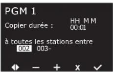 RAIN BIRD ESPLXIVM - Copier des durées d'arrosage - 2