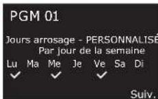 RAIN BIRD ESPLXIVM - Vérifier les programmes - 11
