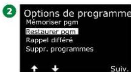 RAIN BIRD ESPLXIVM - Restaurer des programmes - 4