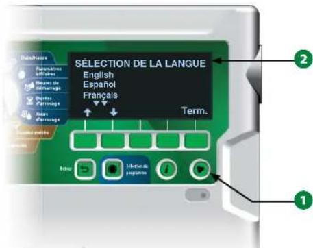 RAIN BIRD ESPLXIVM - Bouton Sélection de la langue - 1