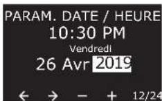 RAIN BIRD ESPLXIVM - Paramètres de date et d'heure - 9