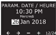 RAIN BIRD ESPLXIVM - Paramètres de date et d'heure - 7