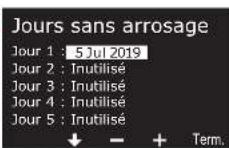 RAIN BIRD ESPLXIVM - Jours sans arrosage - 7