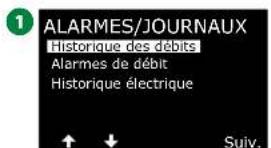 RAIN BIRD ESPLXIVM - Positionnez la roue du programmateur sur Alarmes/Journaux - 3