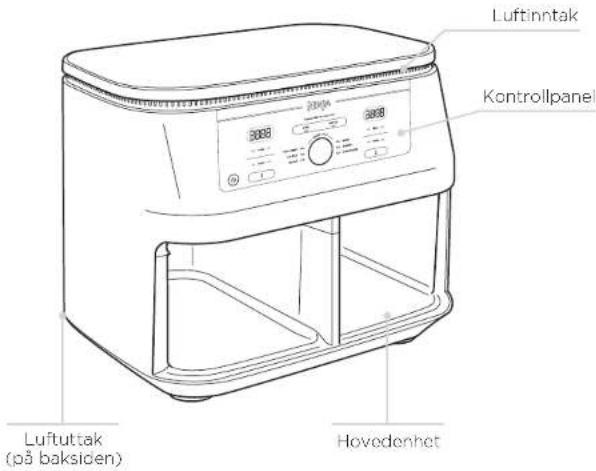 NINJA Foodi MAX AF400EU - DELER BLI KJENT MED LUFTFRITYRKOKEREN - 1