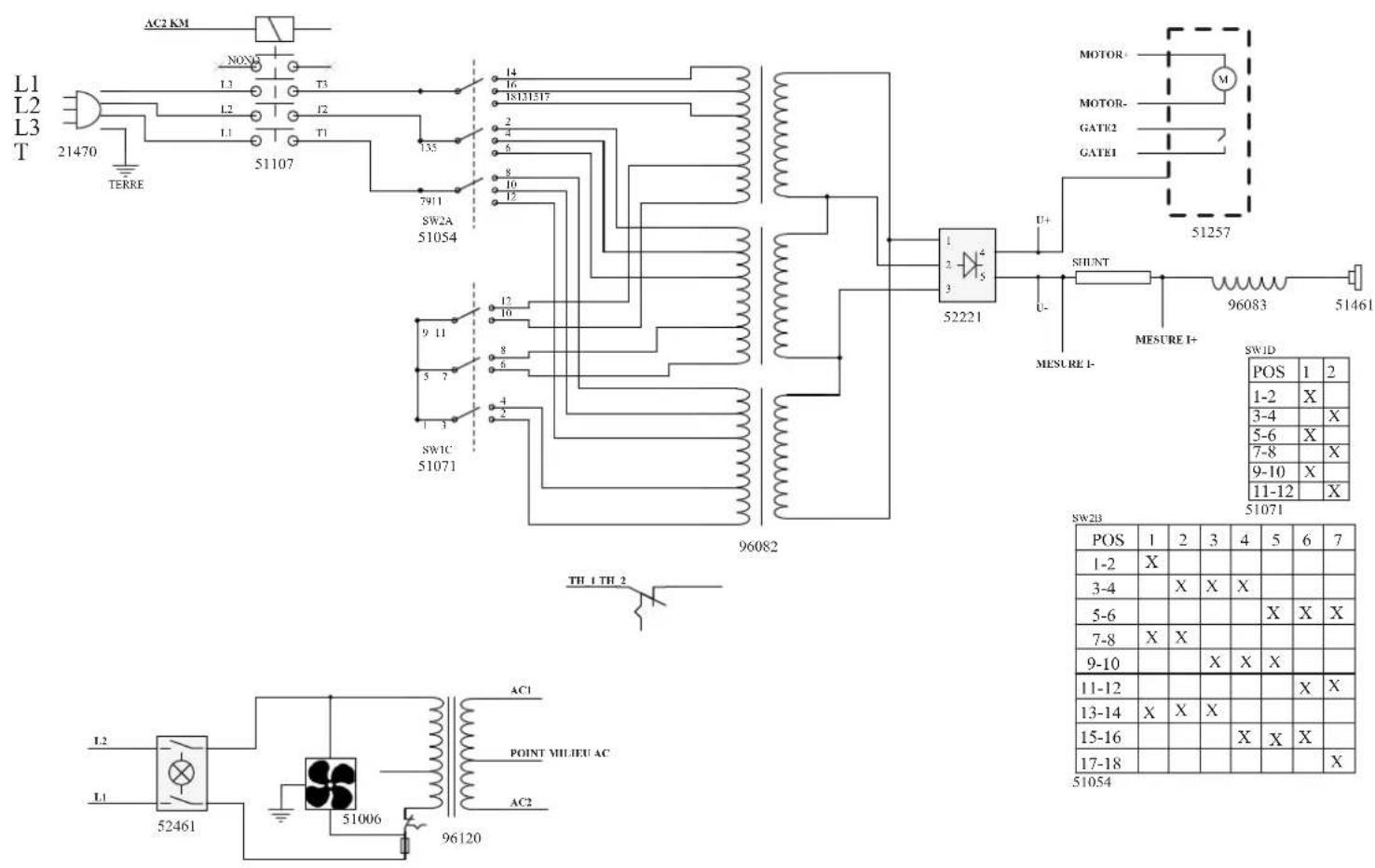 GYS Promig 400 G DV WS - SCHEMA ÉLECTRIQUE / CIRCUIT DIAGRAM / SCHALTPLAN / DIAGRAMA ELECTRICO / 3JEKTPUÇECKAR CXEMA / DIAGRAMMA DELLE ELETTRICA - 2