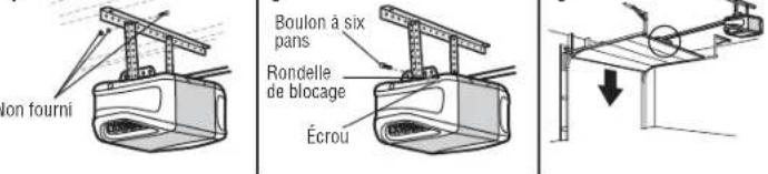 CHAMBERLAIN B2405C - ÉTAPE 5 Accrocher l'ouvre-porte de garage - 4