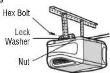 CHAMBERLAIN B2405C - STEP 5 Hang the Garage Door Opener - 5