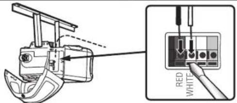 CHAMBERLAIN B2405C - STEP 11 Wire the Door Control to the Garage Door SOPend2 Attach the Warning Labels - 3