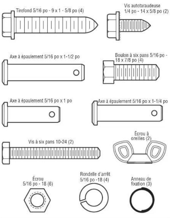 CHAMBERLAIN B2405C - Inventaire du carton - 2
