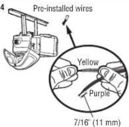 CHAMBERLAIN B2405C - OPTION B - PRE-WIRED INSTALLATION - 4