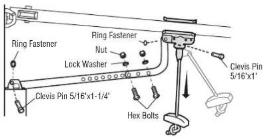 CHAMBERLAIN B2405C - STEP 9 Connect the Door Arm to the Trolley (continued) - 3