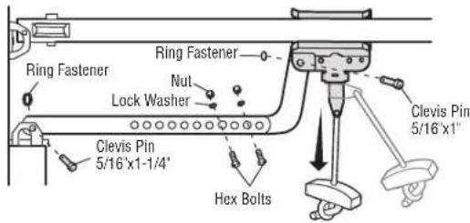 CHAMBERLAIN B2405C - STEP 9 Connect the Door Arm to the Trolley (continued) - 4
