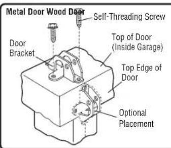 CHAMBERLAIN B2405C - STEP 8 Install the Door Bracket (continued) - 2