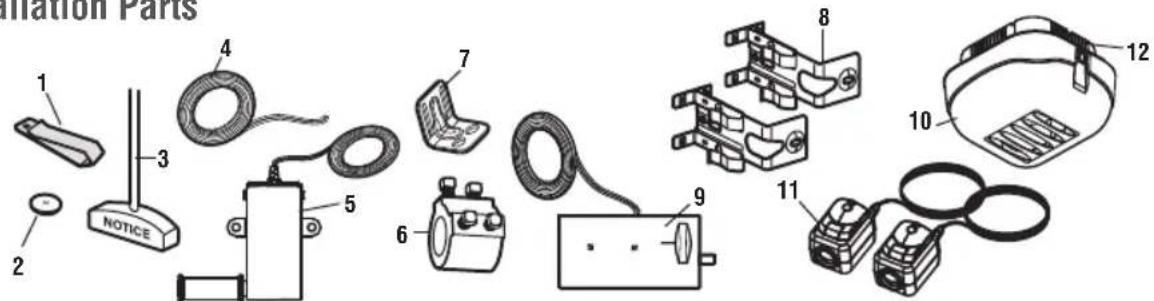 CHAMBERLAIN RJO20C - Repair Parts - 1