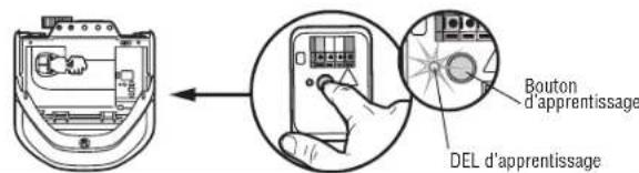 CHAMBERLAIN D2405C - PROGRAMMATION À L'AIDE DU BOUTON DE L'OUVRE-PORTE DE GARAGE LEARN (APPRENTISSAGE) - 1