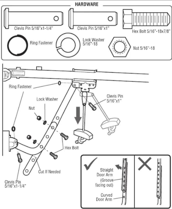 CHAMBERLAIN C2102C - OPTION A - SECTIONAL DOORS - 1
