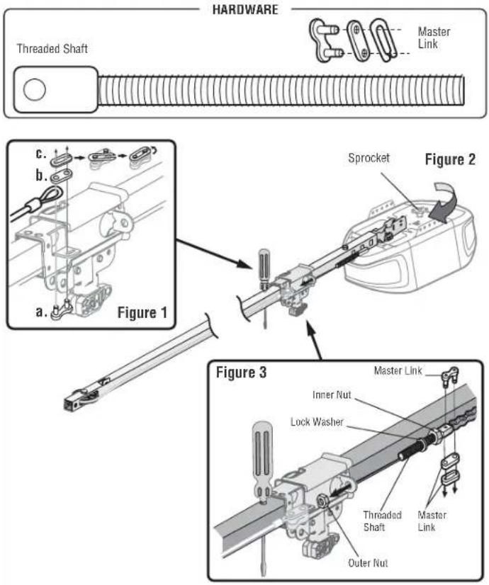 CHAMBERLAIN C2202C - STEP 4 Install the Chain - 1