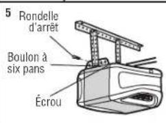 CHAMBERLAIN D2101C - Étape 5 accrocher l'ouvre-porte de garage - 4