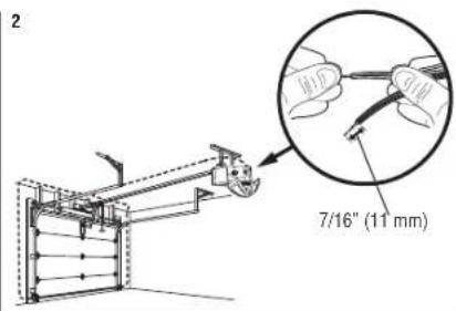 CHAMBERLAIN D2101C - OPTION A - INSTALLATION WITH NO PRE-WIRING - 2