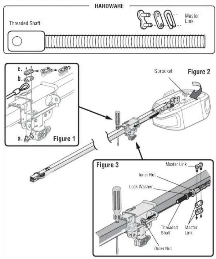 CHAMBERLAIN D2101C - STEP 4 Install the Chain - 1