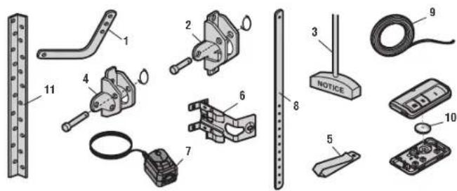 CHAMBERLAIN D2101C - Rail Assembly Parts Installation Parts - 2