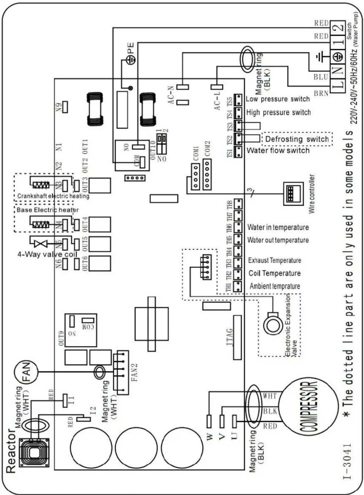 GRE HPGI60 - SWIMMING POOL HEAT PUMP WIRING DIADRAM - 1