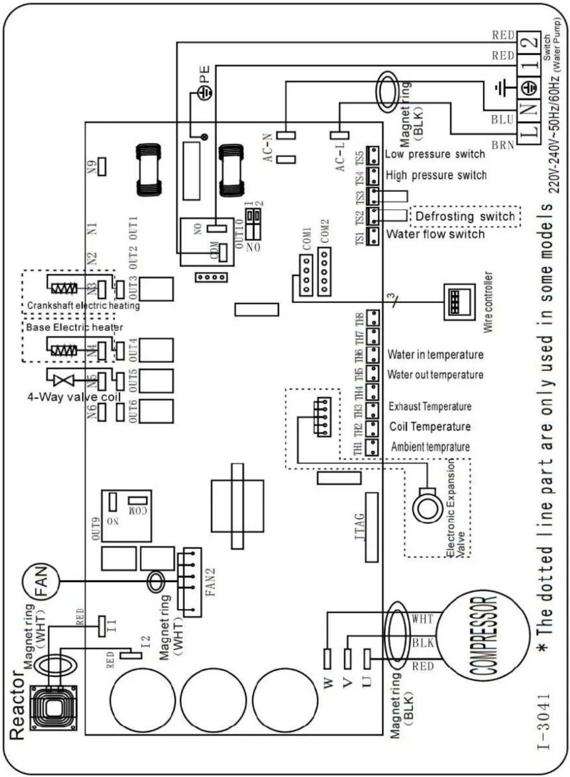 GRE HPGI60 - Diagrama de cableado de la bomba de calor de piscina - 1
