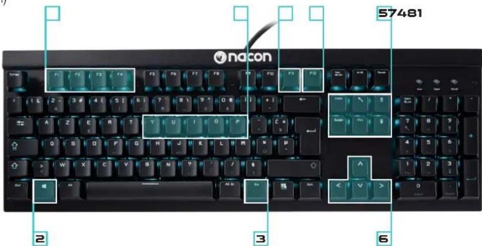 Nacon CL700OM - Touches de commande - 1