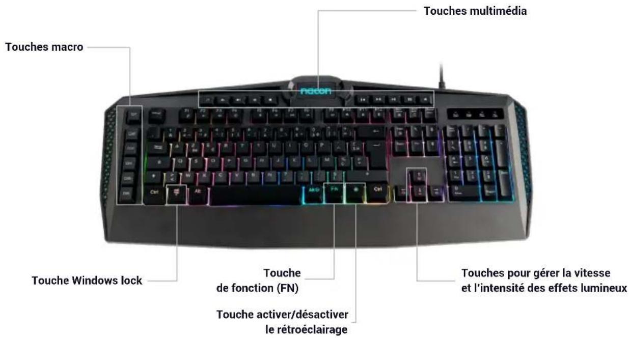 Nacon CL210 - I Éléments de contrôle - 1
