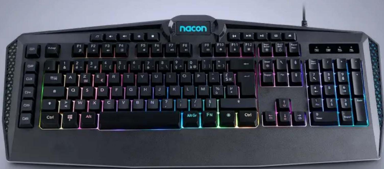 nacon Ctrl Alt Gr FN Ctrl Supp +/- / - Ener Sx P M U T Y U I O P P A Z E R T Y U I O P A Q S D F G H J K L M % u P W X C V BN?/ : 5 ! *