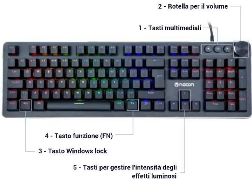Nacon CL520 - Elementi di controllo - 1