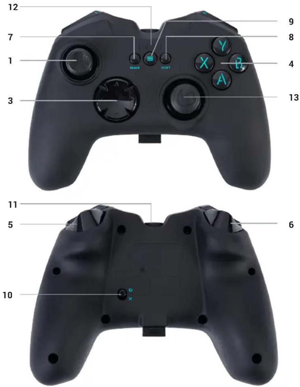 Nacon GC200WL - Éléments de commande - 1