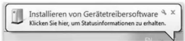 Installieren von Gerätetreibersoftware Klicken Sie hier, um Statusinformationen zu erhalten.