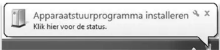 Apparaatstuurprogramma installeren Klik hier voor de status.